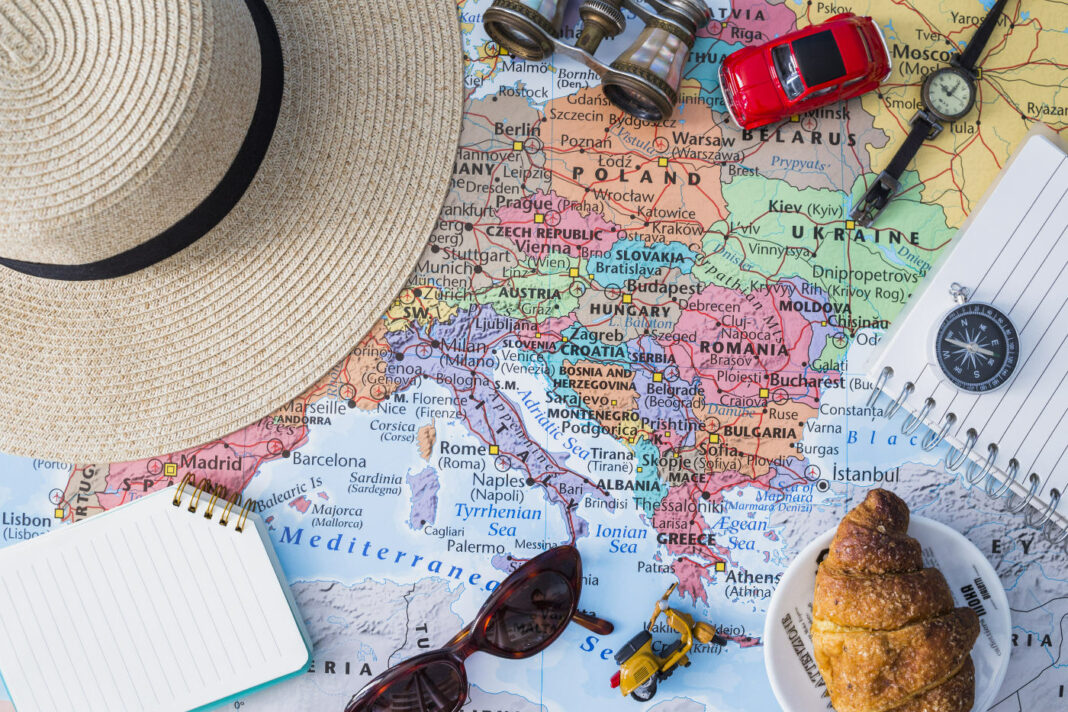 Travel composition concept