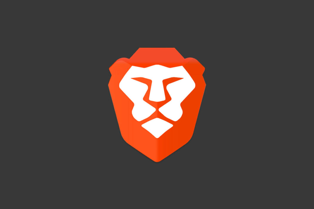 Brave logo on a dark background