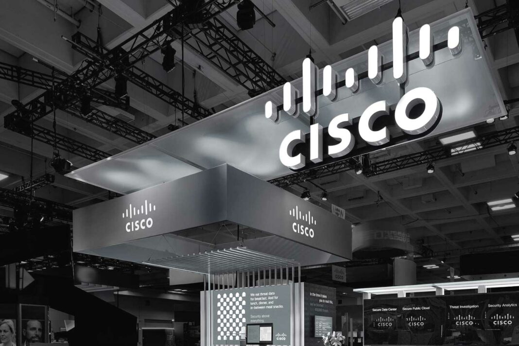 Cisco booth at an event