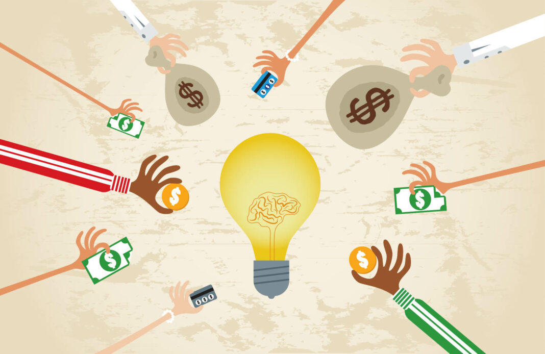 Crowdfunding concept