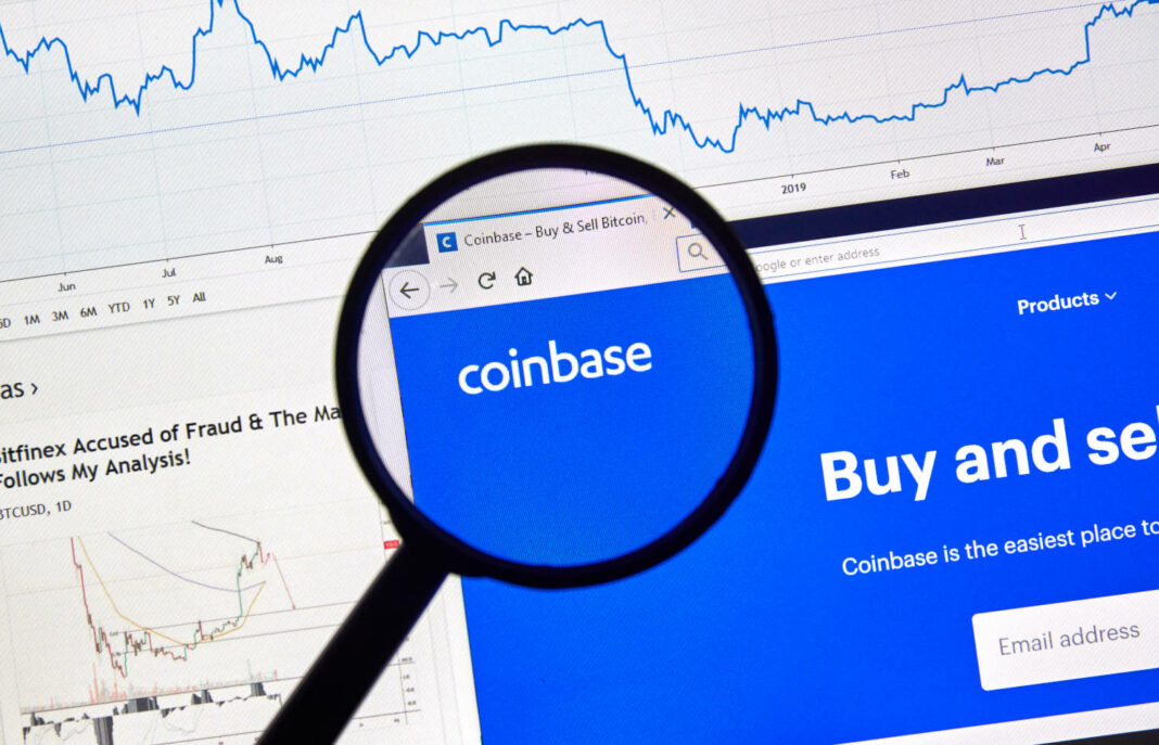 Coinbase on web browser