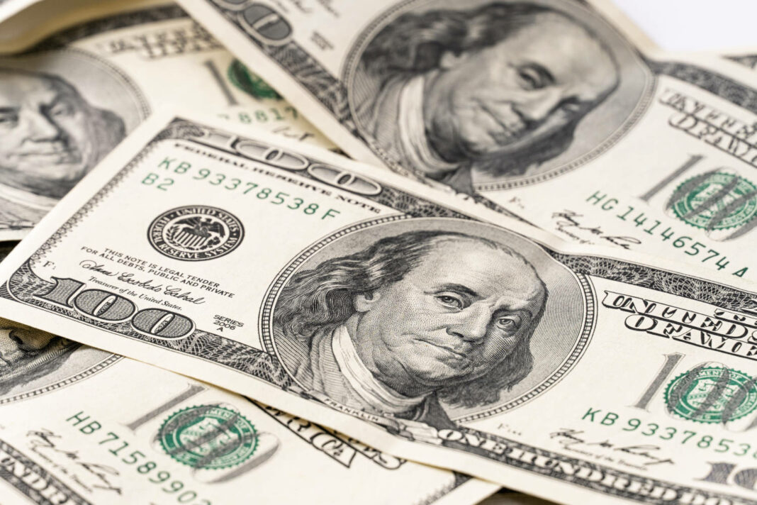 US dollar bills