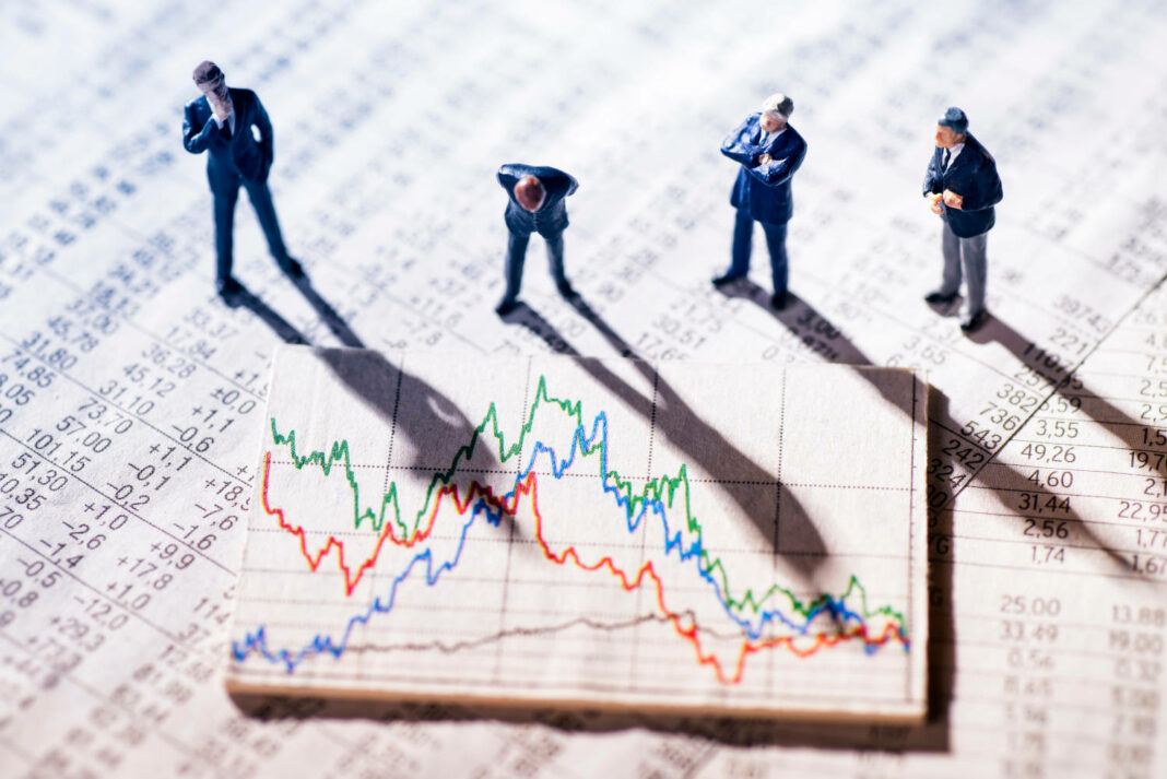 Stock market concept