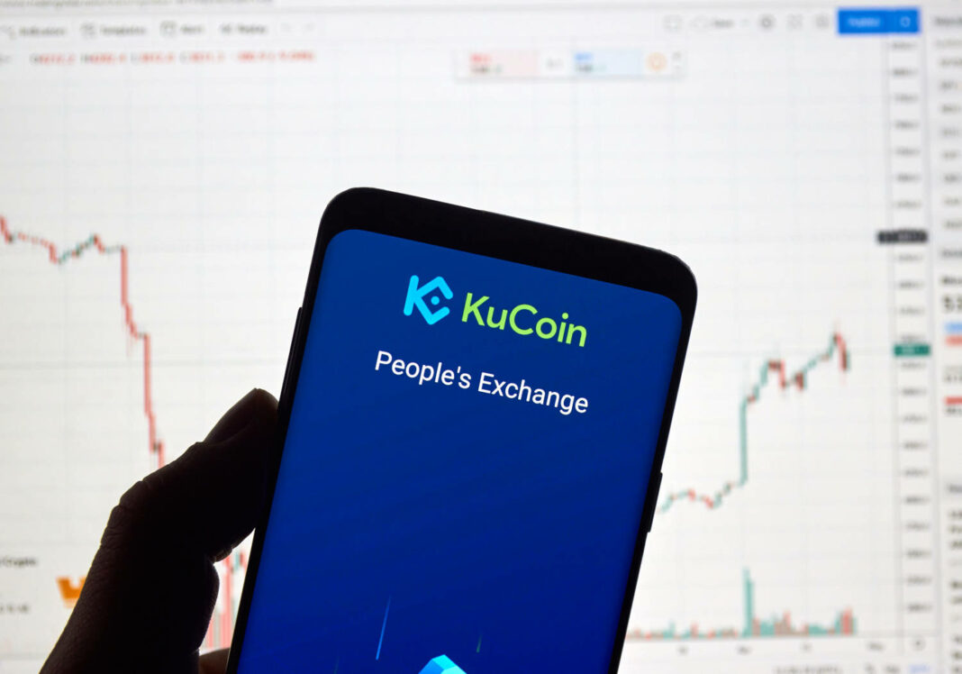 KuCoin app on mobile phone