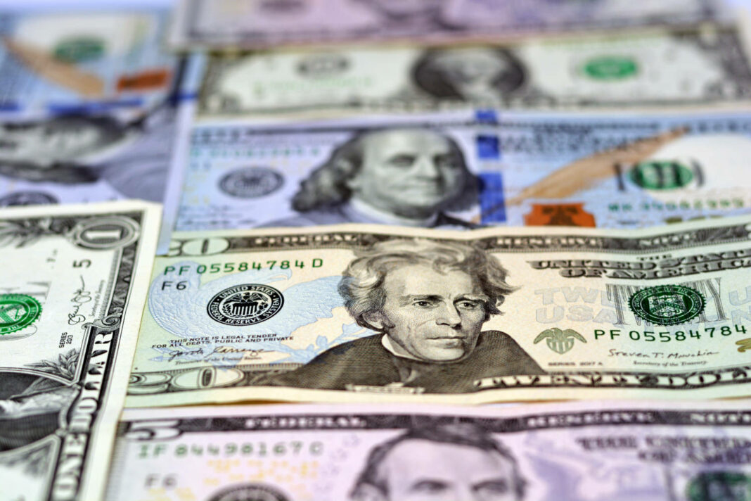 US dollar bills