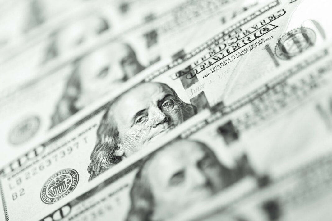US dollar bills