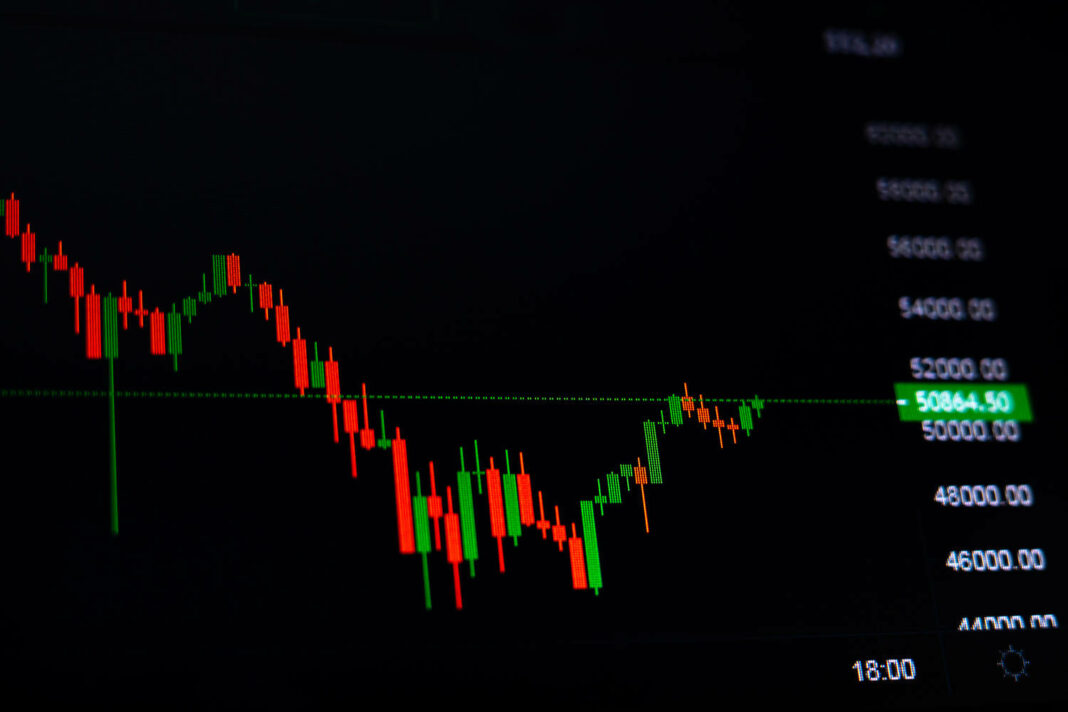 Stock exchange bar chart