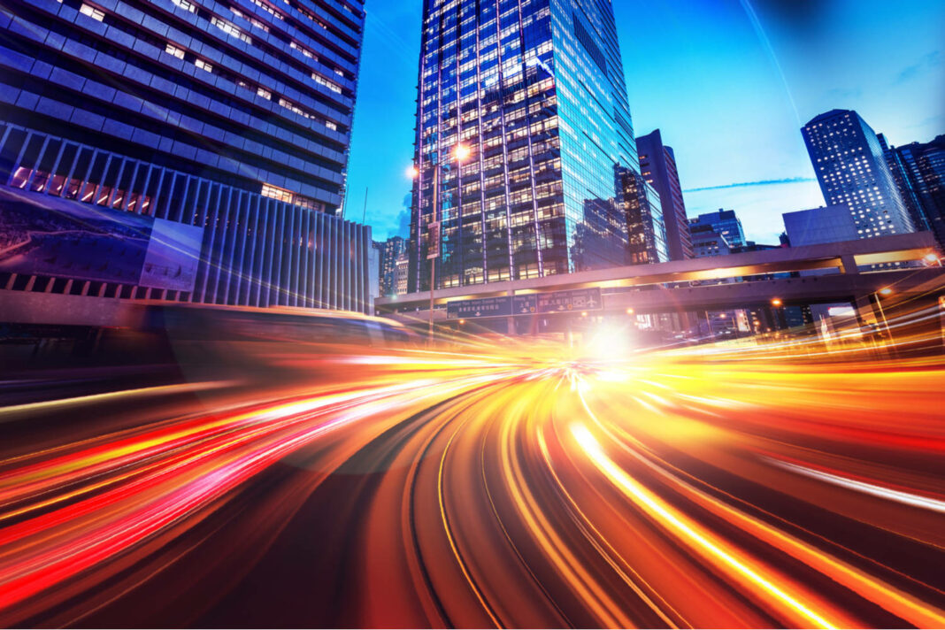 Abstract speed technology background