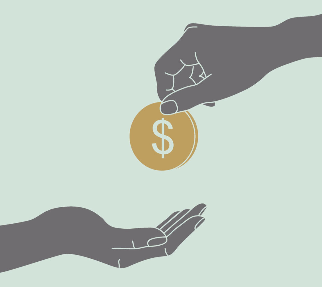 Hands Giving & Receiving Money